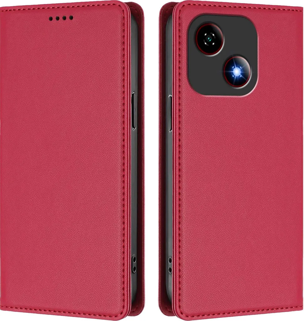 ZTE Blade A35e Custodia Pelle Rossa Magnetica | Chic & Safe