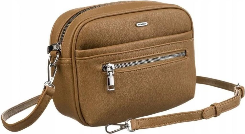 Rovicky | Posttasche, für Frauen, aus ökologischem Leder, Beige, 25x17x8 cm