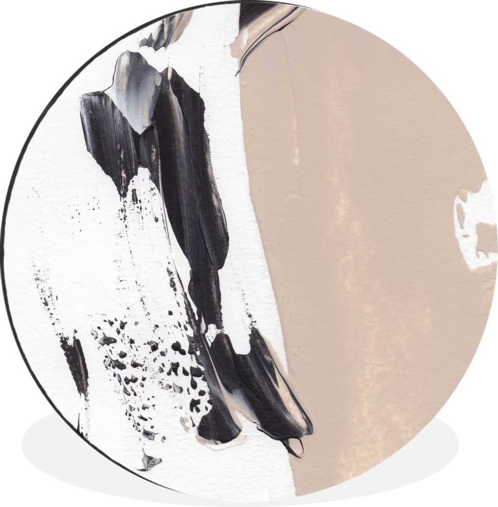 MuchoWow Aluminium Wandkreis Farbe - Design - Abstrakt Ø 90 cm Wanddeko Modern Wohnzimmer - Mauerkreis - Wandbilder - Runde Bild - Bild aus Alum...