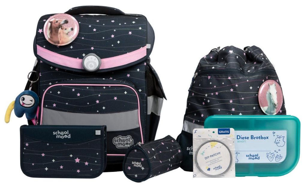 School Mood Timeless Pro Ella (pony), 7dílná sada aktovek Obrázek produktu 