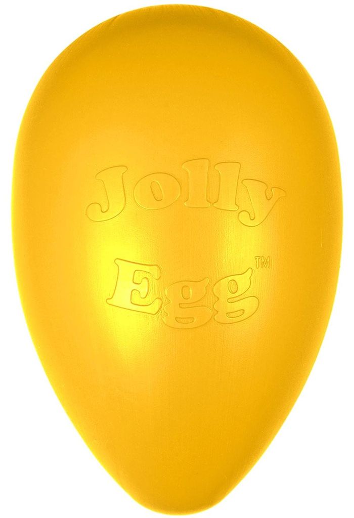Jolly honden speelgoed, eivormig, geel, maat: L Productafbeelding 