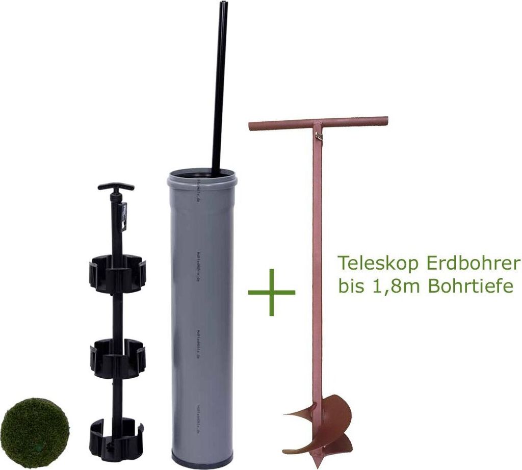 Set Hopfenhöhle + Erdbohrer - Lift Premium mit Produktbild 