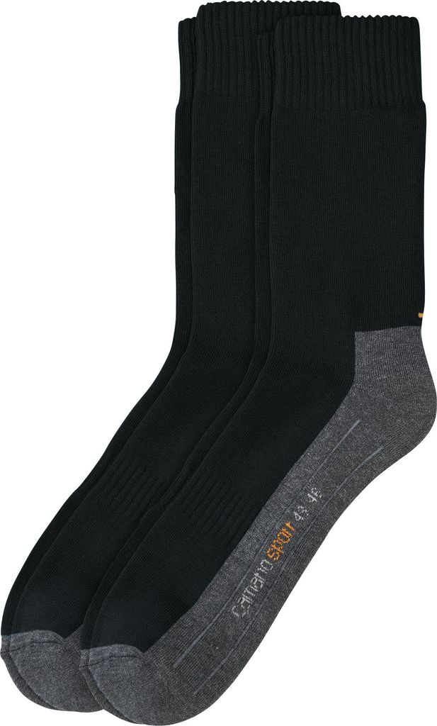 Camano Unisex-Sportsocken 2 Paar schwarz 47 - 49 Produktbild 