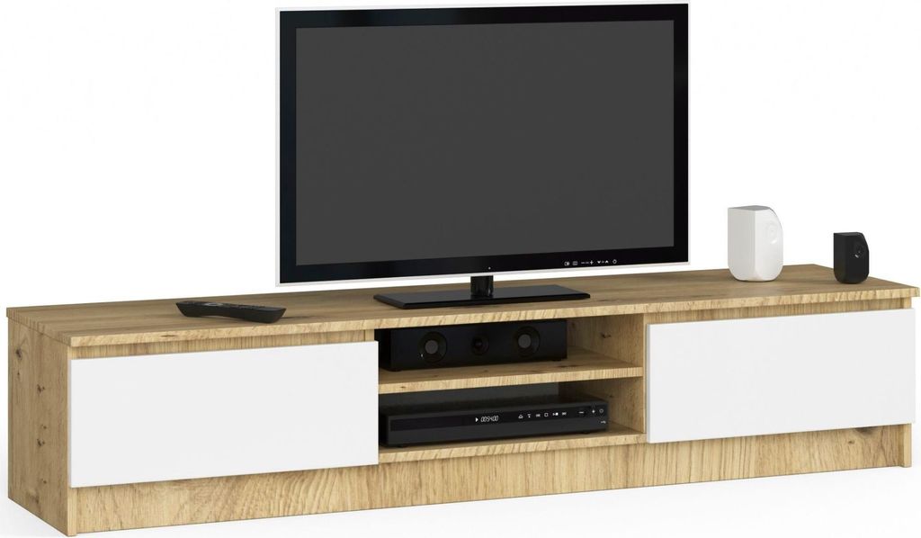 AKORD Furniture Factory OP0LRTVCLP160-ARTBIA, Eiche, 2 Regale, Matt, 2 Tür(en), 400 mm, 1600 mm