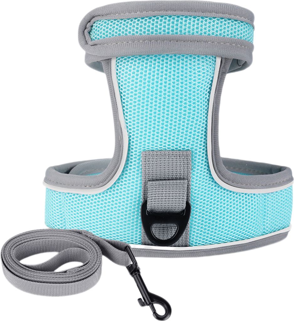 1 Set Haustierleine, verstellbares Verschlussband, reflektierendes Katzengeschirr und Traktionsleinen-Set für Spaziergänge im Freien