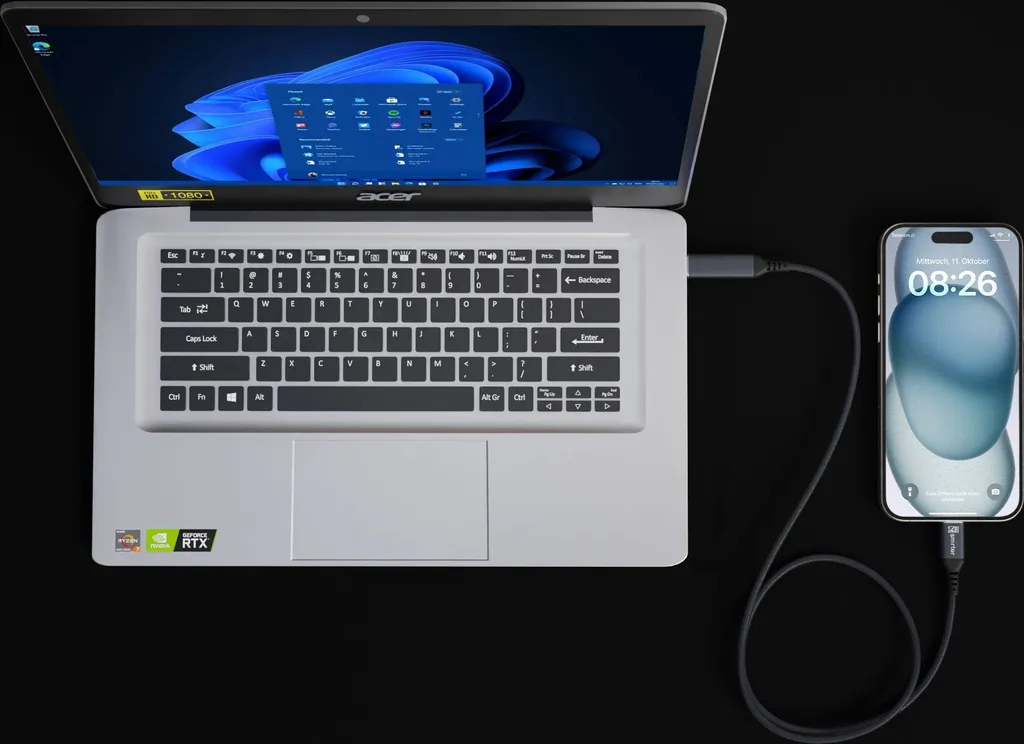 Cavo USB-C Smrter 100W 2 Metri - Carica Tutto per Tutta la Famiglia