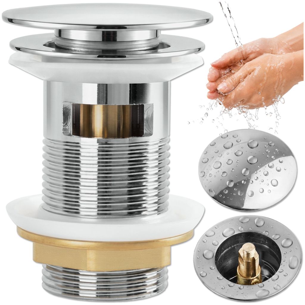 KRUMAD - Ensemble de vidage pop-up pour lavabo 40,5 mm, Image du produit 