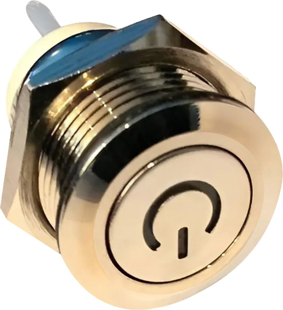 Minimotors, LED Schalter für Speedway Mini 4 und Mini 4 Pro Original, Gold