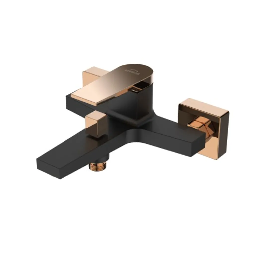 Miscelatore Doccia Midnight | Emozioni in Oro Rosa e Nero Opaco - 3
