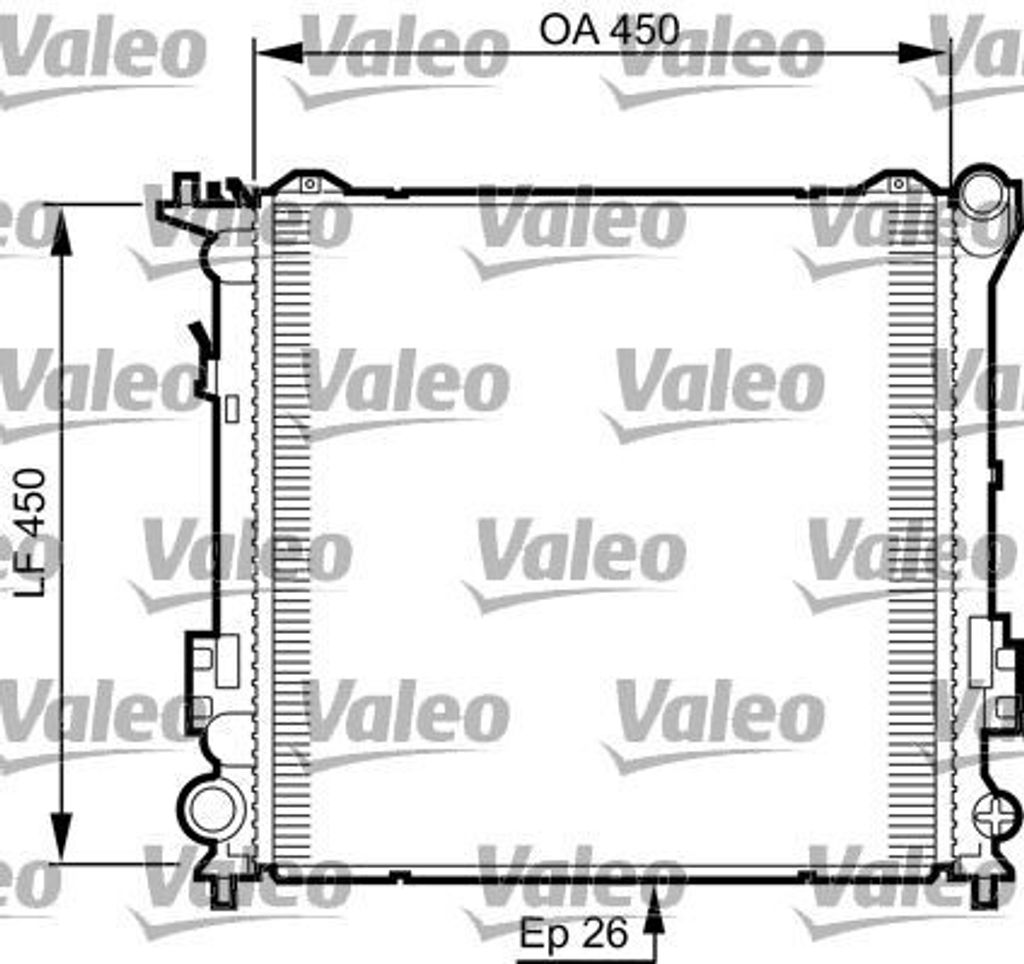 VALEO 735504 Kühler Wasserkühler Motorkühler für HYUNDAI i30 (FD) für KIA CEE'D Schrägheck (ED)
