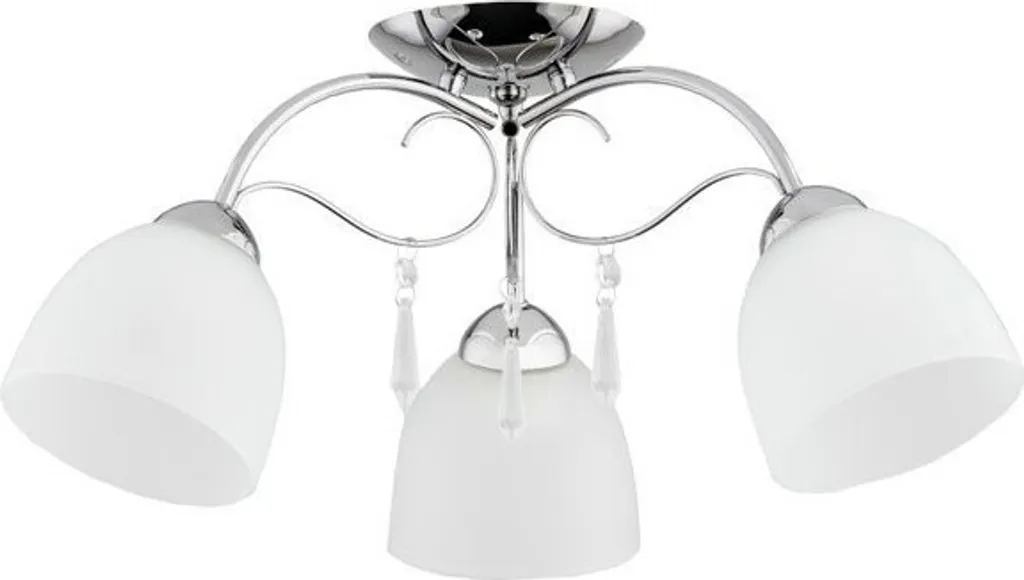 Plafonnier pour Grande Pièce NATA Chromé - Luminaire de Salon 56 cm