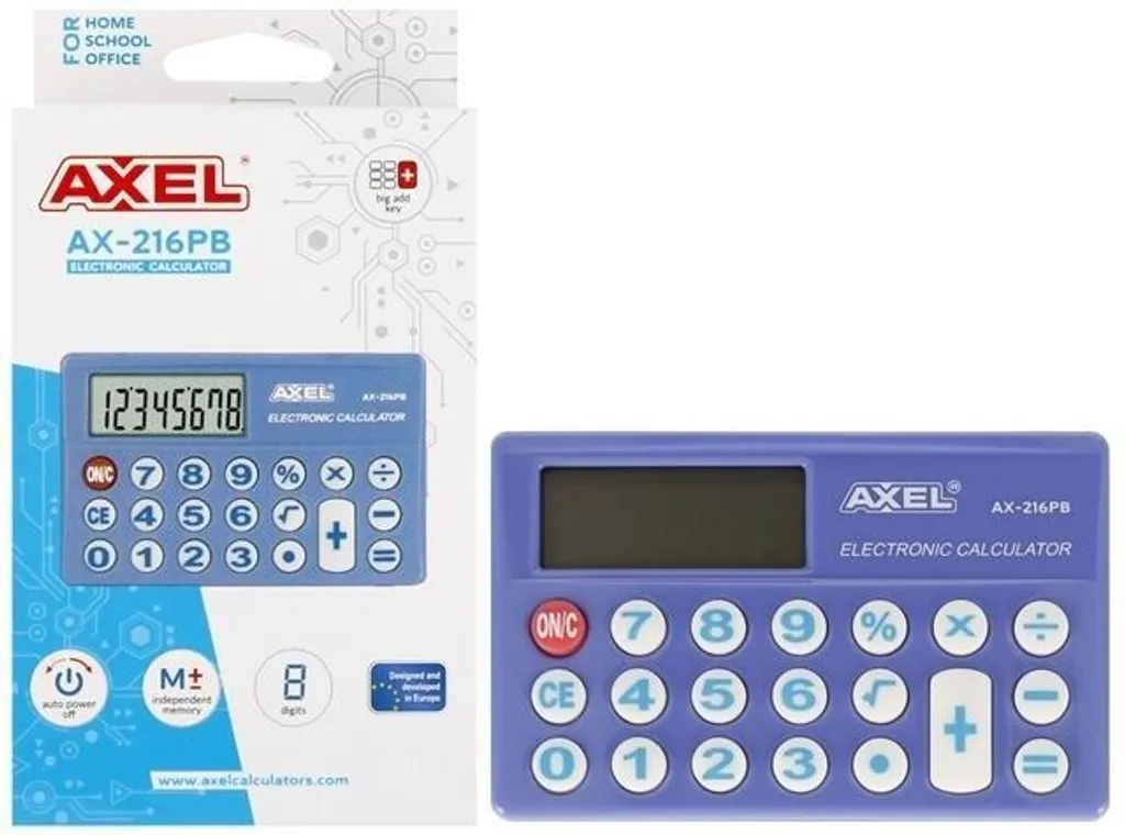 Axel Ax-216Pb Pud 50 Rechner 2: La Calcolatrice Perfetta per Casa e Scuola