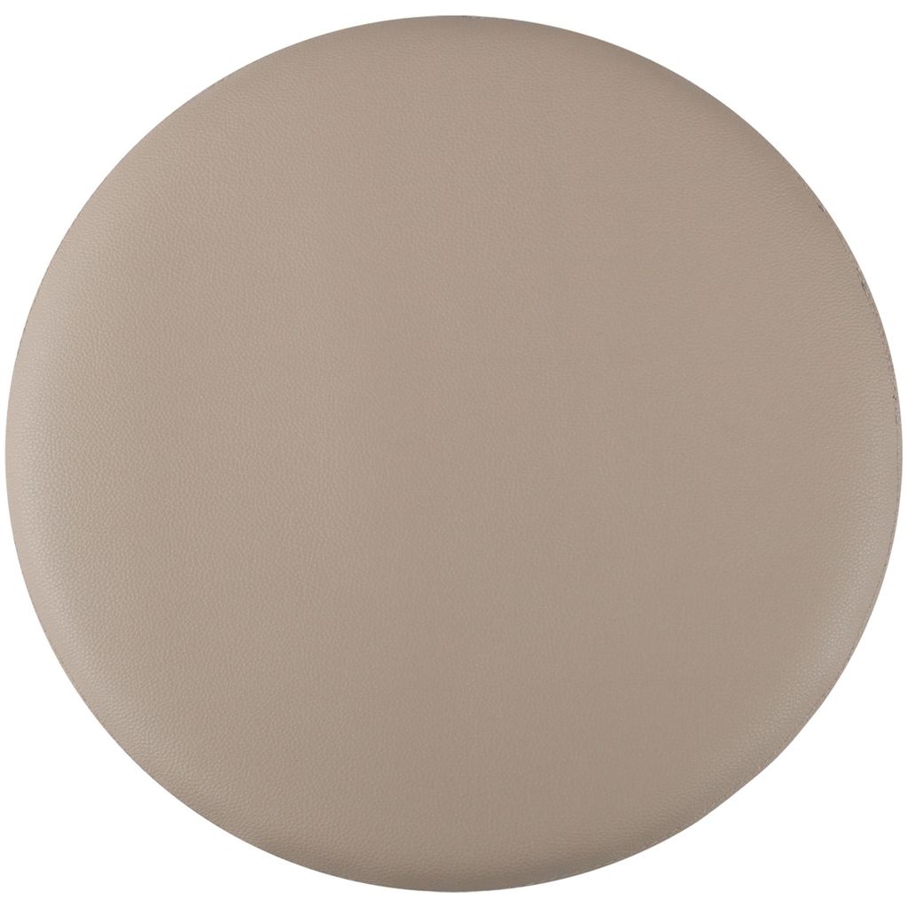 A single round cushion on a white background.