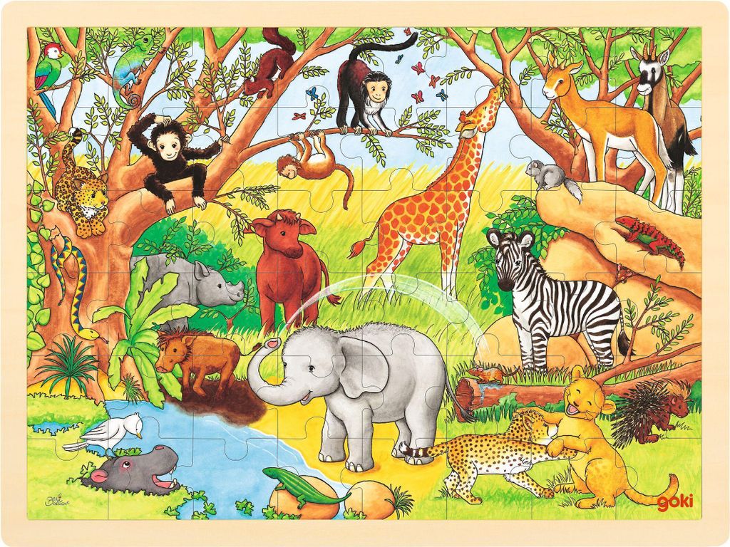 goki Einlegepuzzle Afrika