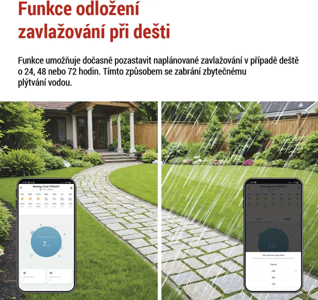 Programmateur d'arrosage sans fil 8 bar à haute pression EMOS ZigBee