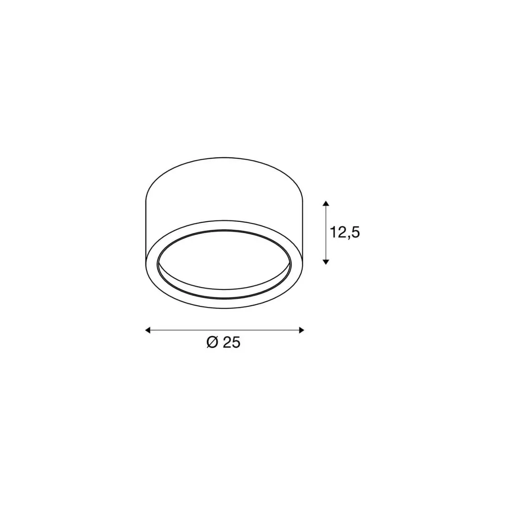 Plafonnier LED Miro SLV Noir : Solution Éclairage Plafond Bas sans Trou