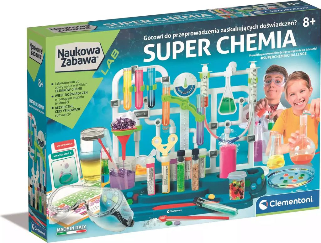 Clementoni Naukowa zabawa. Super chemia 50805 Zdjęcie produktu 
