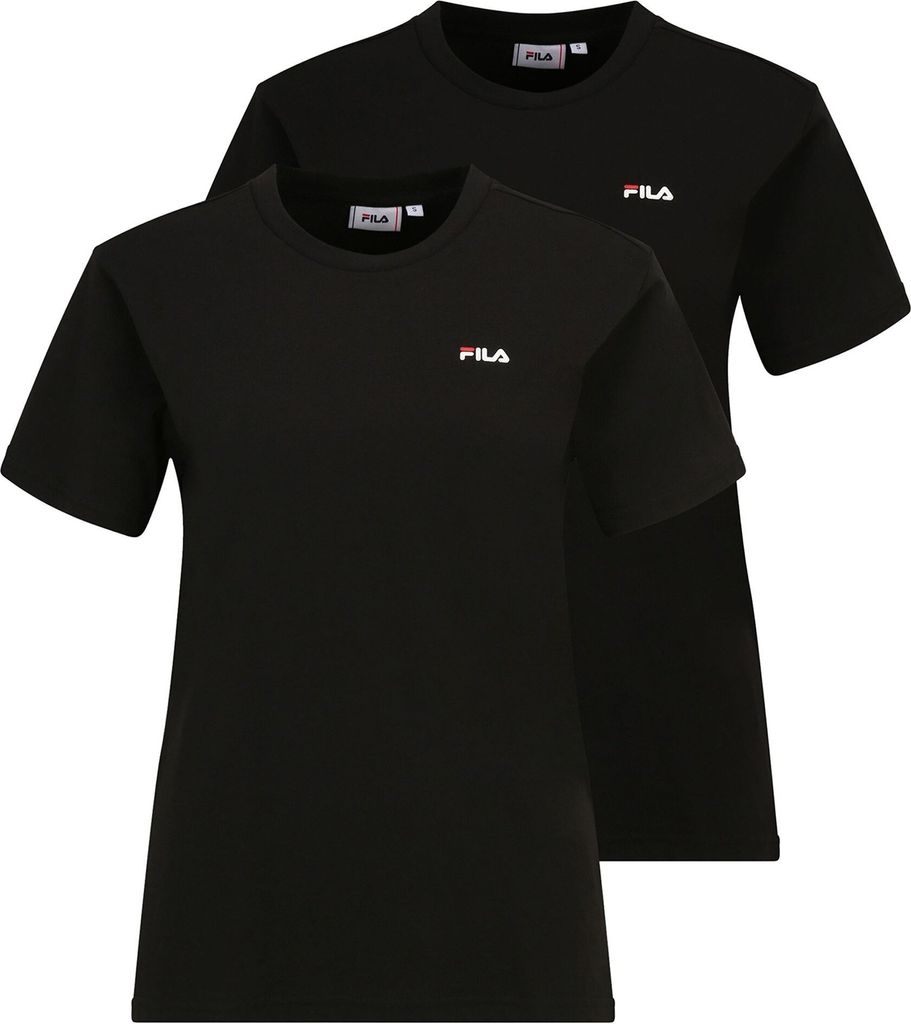 Fila Damen KURZARM-T-SHIRT Schwarz FAW0139_14A7E68_NERO83052 : Größe - XS Größe: XS