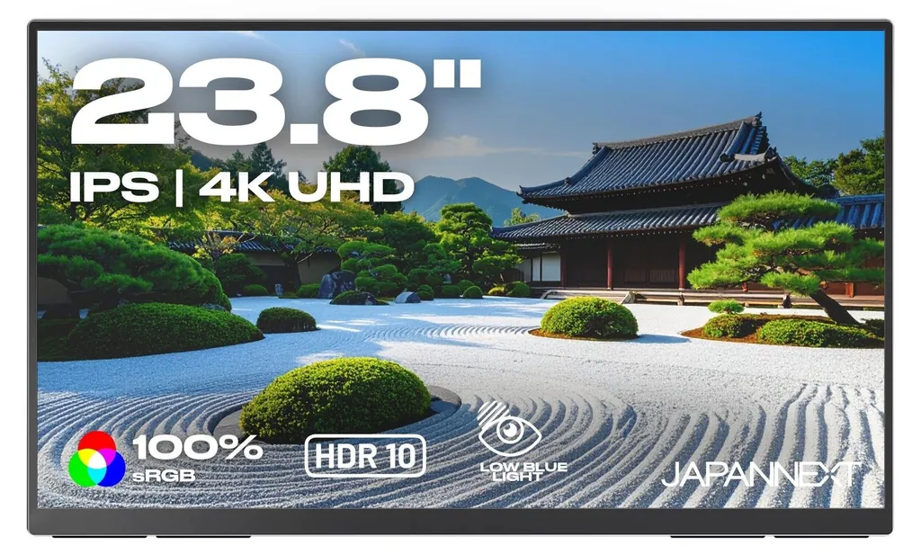 Écran IPS 23.8" Japannext JN-MD-IPS238U-C6 Ultra HD 4K haute fidélité
