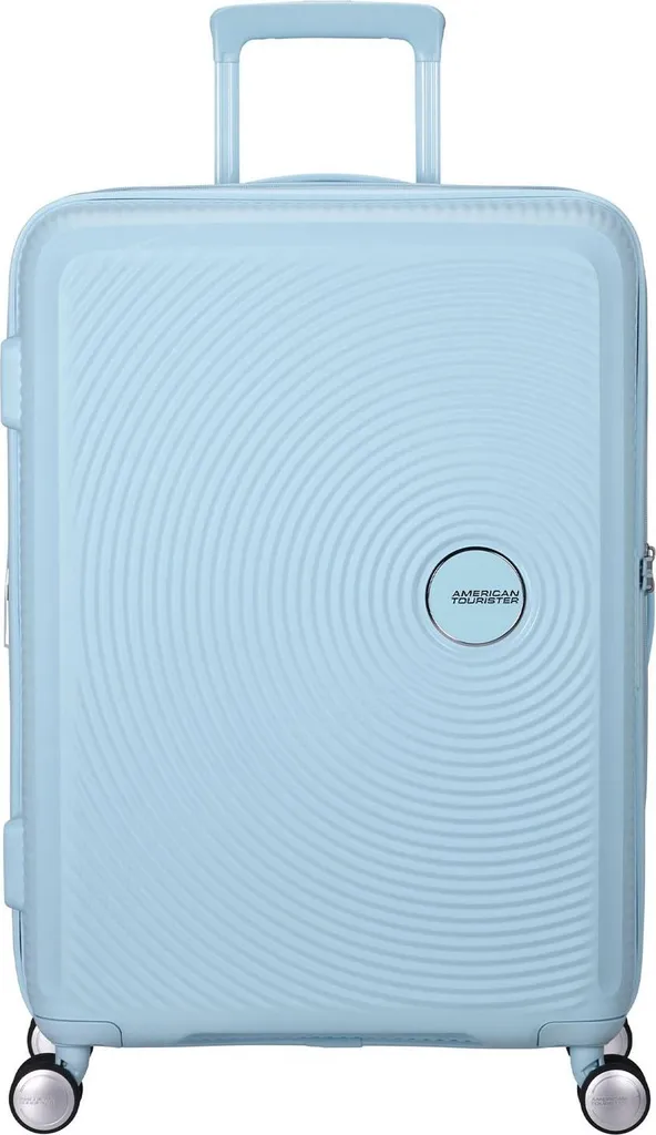Valigia American Tourister Soundbox 67 Celeste: Perfetta per Famiglie