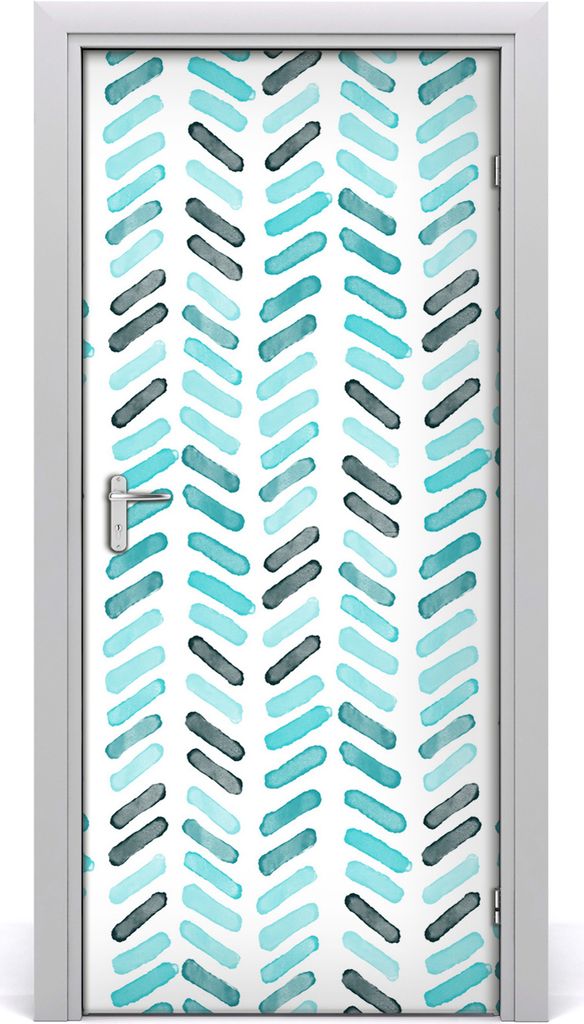 Tulup Türaufkleber 95x205 cm Dekorative Aufkleber Selbstklebend Wasserdichte Tapete Abnehmbar Schlafzimmer Wohnzimmer Wohnkultur - blau Ohr