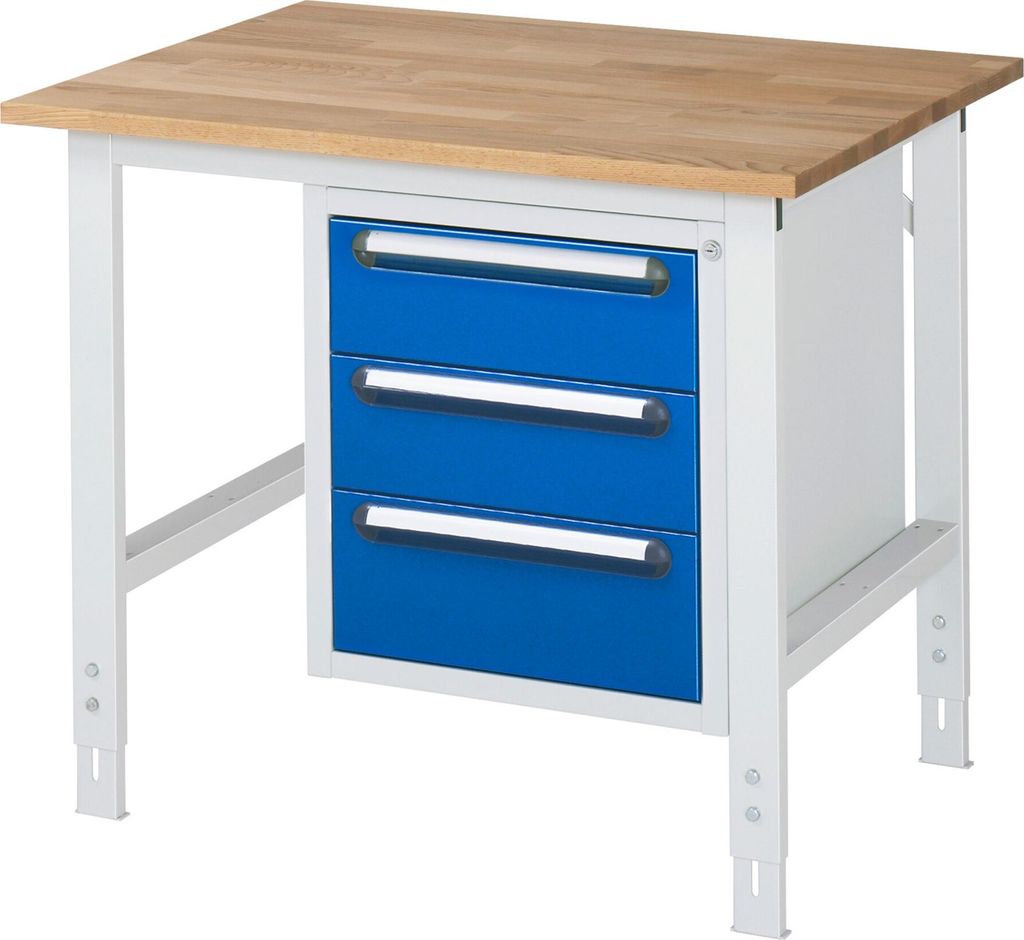 Rau Arbeitstisch Tom höhenverstellbar KM06, B1000xT800xH760-1080mm, B-Platte-25mm