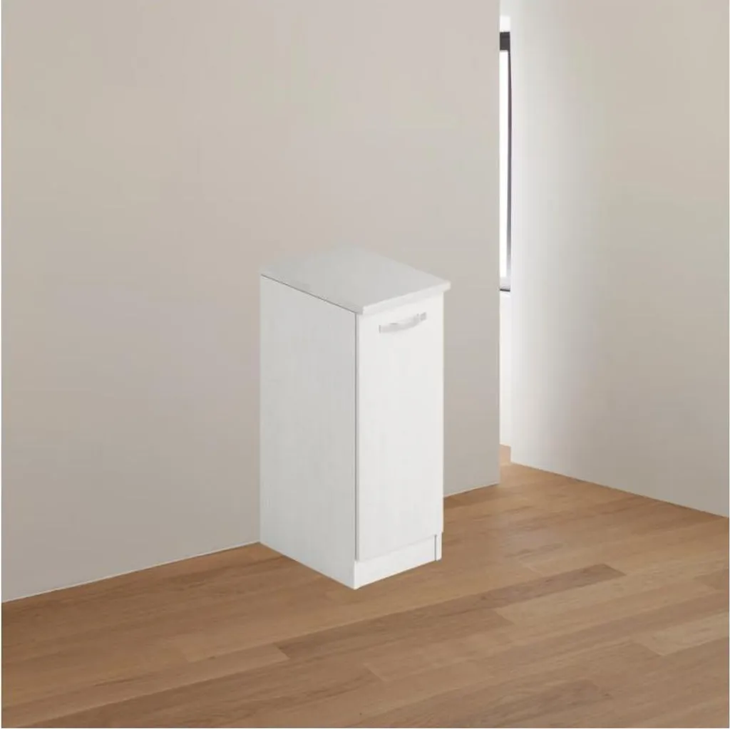 Mobile Bagno Bianco Frassinato 36x50x85,5 cm - Arredo Salvaspazio