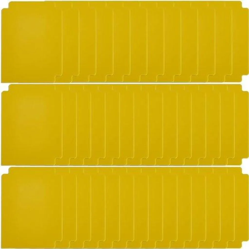 Séparateurs de cartes en plastique jaune contre le désordre des decks
