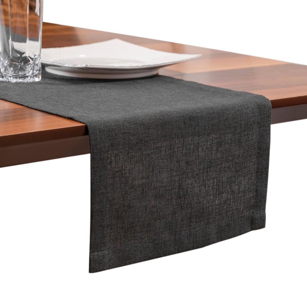 UnboxG, obrus stołowy 30x120 cm, ciemnoszary, imitujący Zdjęcie produktu 