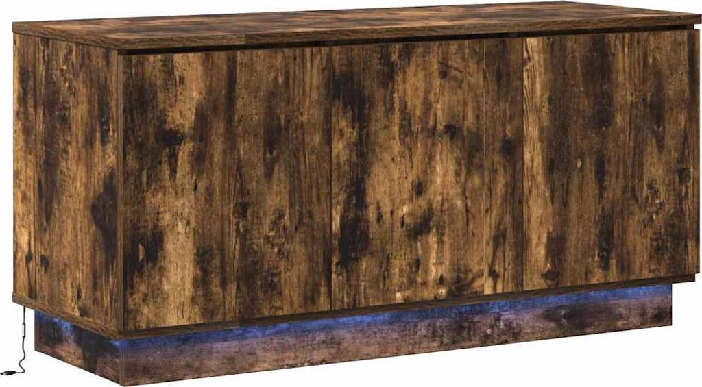 vidaXL TV-Schränk Geräucherte Eiche 100 x 38 x 49 cm Holzwerkstoff