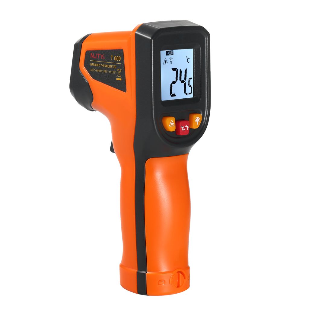 NJTY Infrarot-Thermometer, beruehrungslose digitale Temperaturpistole, -50 ¡ãC bis 600 ¡ãC (-58 ¡ãF bis 1112 ¡ãF), IR-Thermometer fuer Indu...