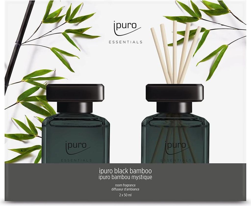 ipuro Black bambooset, Duftflasche, Schilfaroma-Diffusor Produktbild 