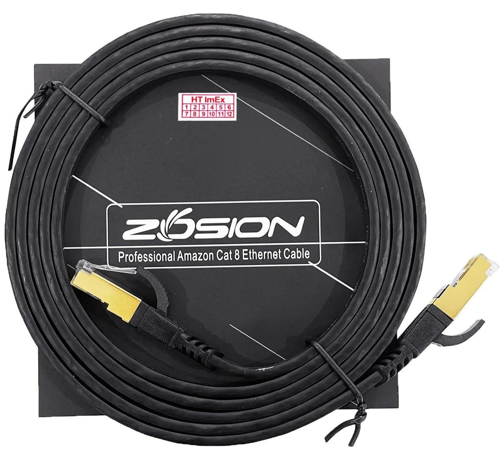 CAT 8.1 Flachkabel Ethernet RJ45 Netzwerkkabel Patchkabel LAN Kabel 2m