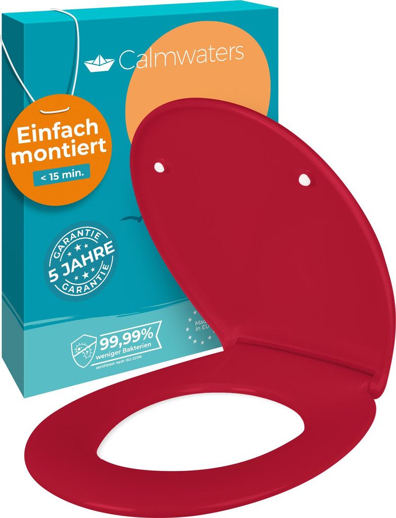 Calmwaters® Premium WC Sitz einfache Montage, Produktbild 