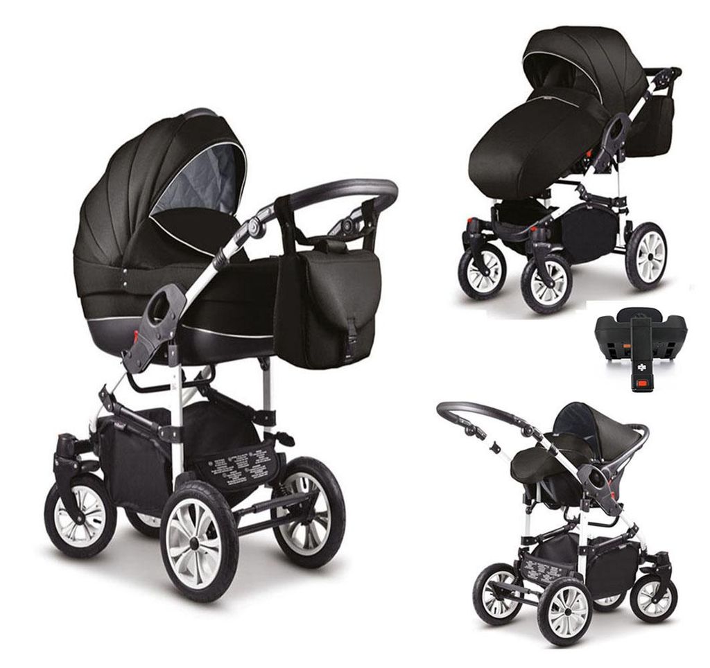 Kinderwagen-Set Craft 5 in 1 inkl. Sportsitz, Autositz, Iso Base und Zubehör - 17 Teile - in 18 Farben