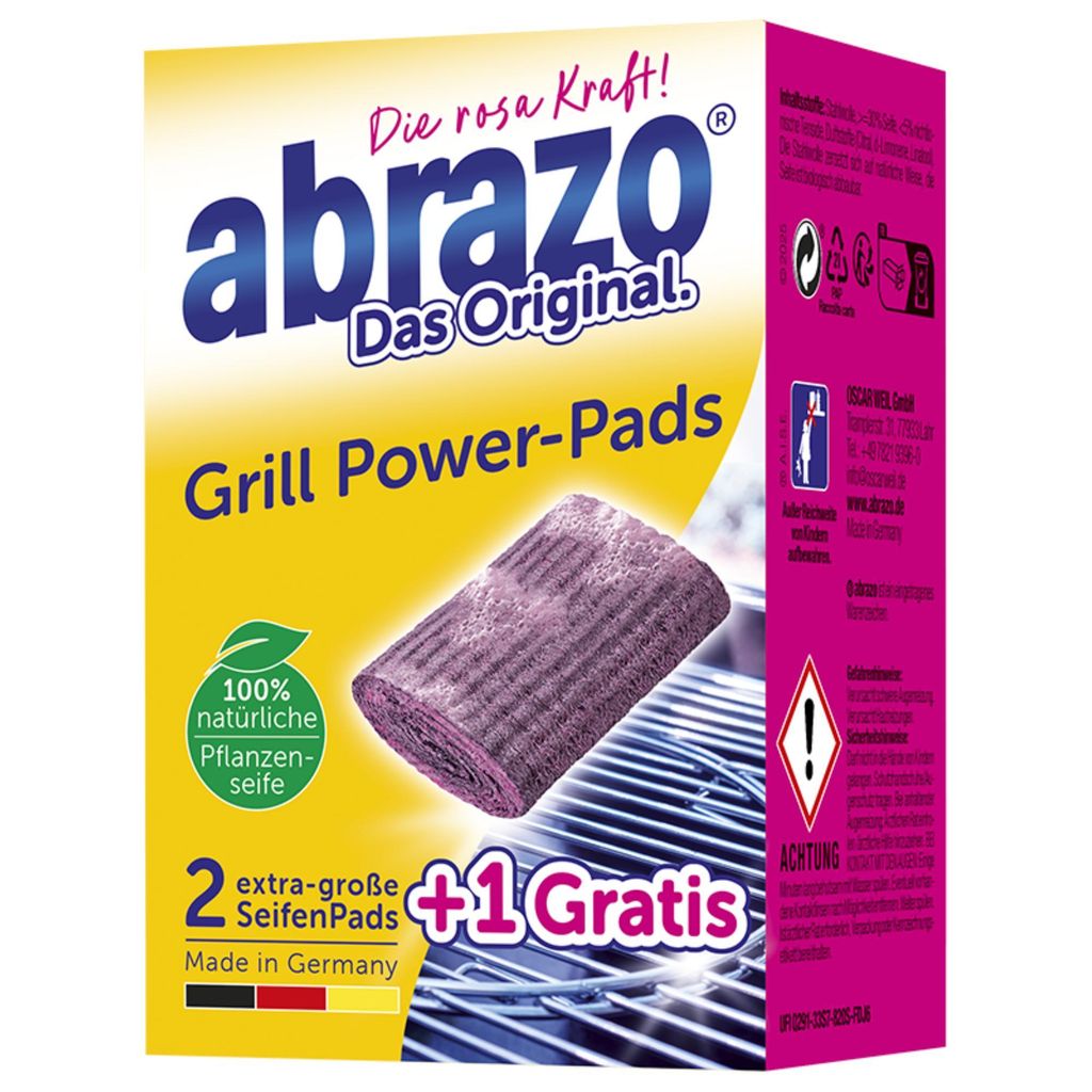 abrazo Grill Power-Pads 1 x 3 Stück extra-groß Produktbild 