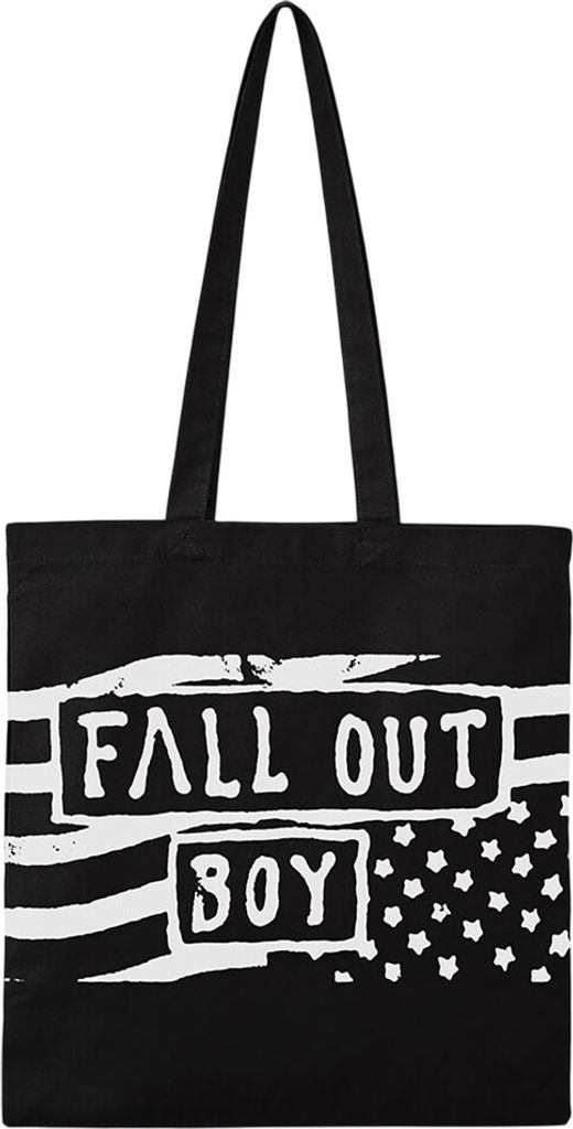 Fall Out Boy - Tragetasche, Fahne, Baumwolle RO13635 (Einheitsgröße) (Schwarz/Weiß)