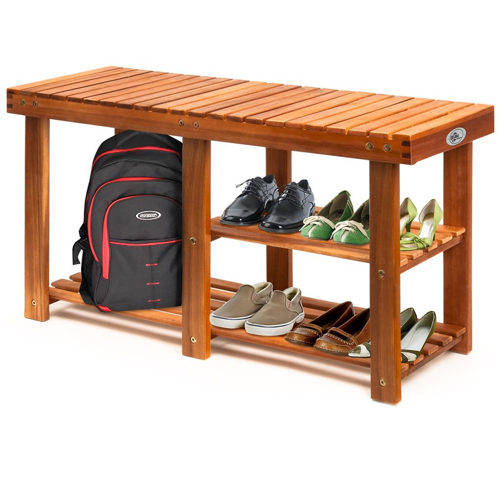 CASARIA® Schuhbank mit Sitzfläche 87 x 45 x 30 cm 160kg Produktbild 2