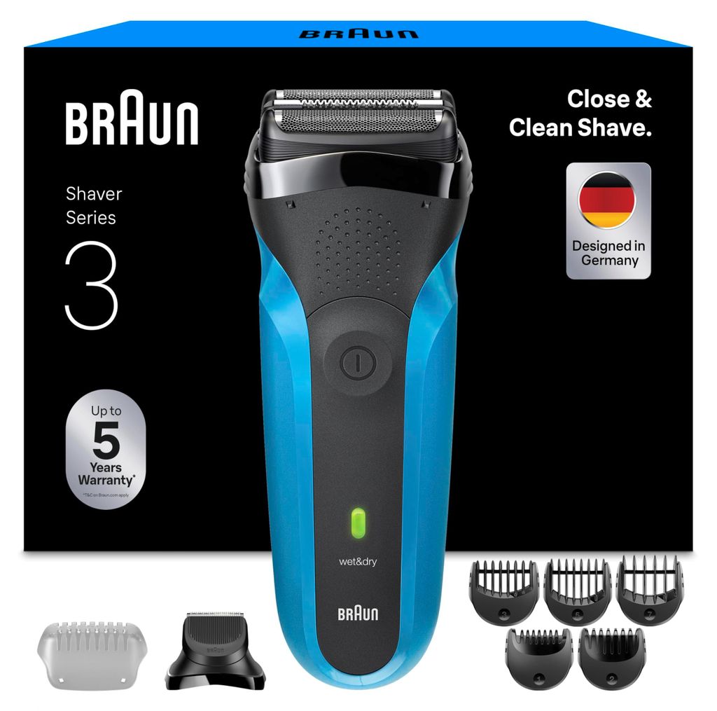 Maszynka do golenia BRAUN 310BT BLK – WODOODPORNOŚĆ Zdjęcie produktu 