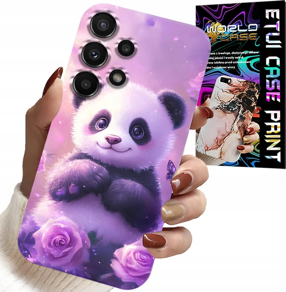 Cover Panda Samsung A32 4G + Pellicola Vetro | Kit Completo Bimbi