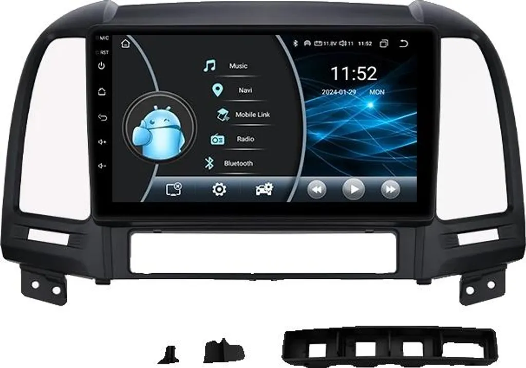 Écran tactile 9 pouces multimédia W1 sous Android 13 haute fluidité