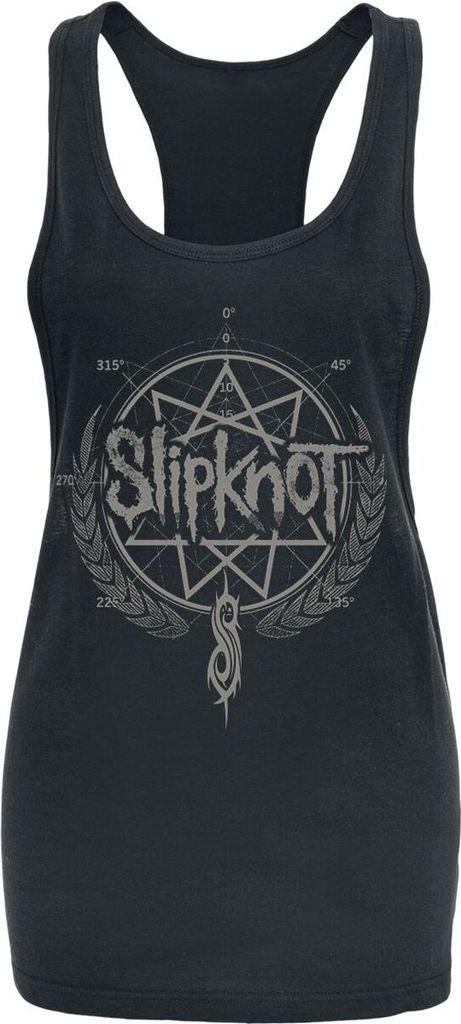 Slipknot Top Damen Blurry schwarz Band-Merch, Bands, Horror 100% Baumwolle L