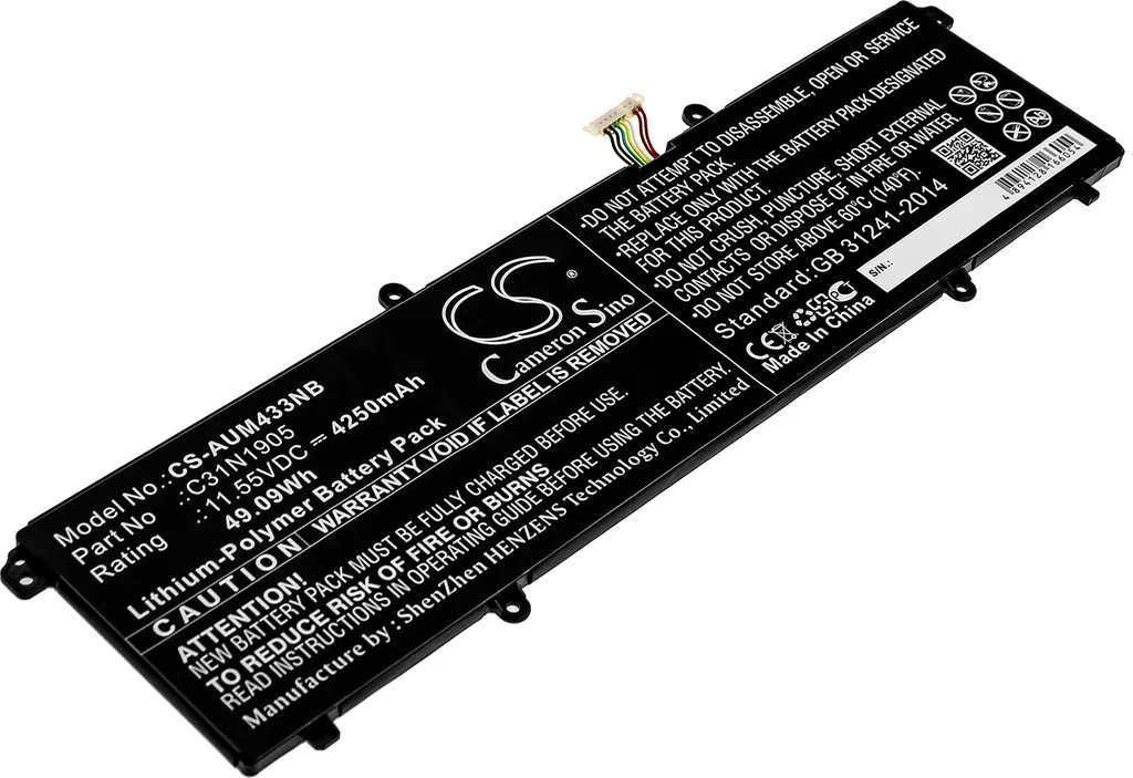 Batterie Asus VivoBook 14 S433FL-EB093T 11.55V Capacité Longue Durée