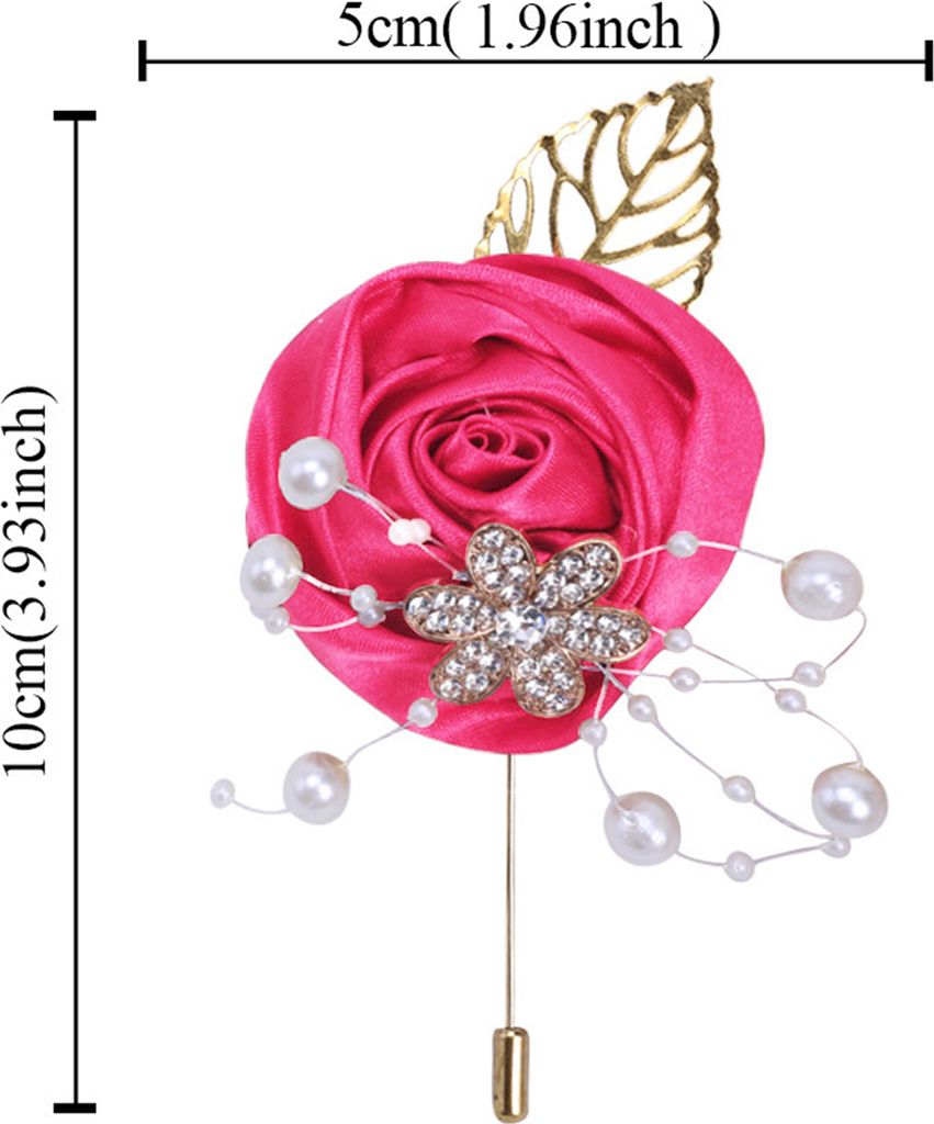 Handgelenk-Corsage mit Kette aus Kunstperlen, romantisch, realistisch, elegant, als Dekoration für Bälle, Hochzeiten und Partys