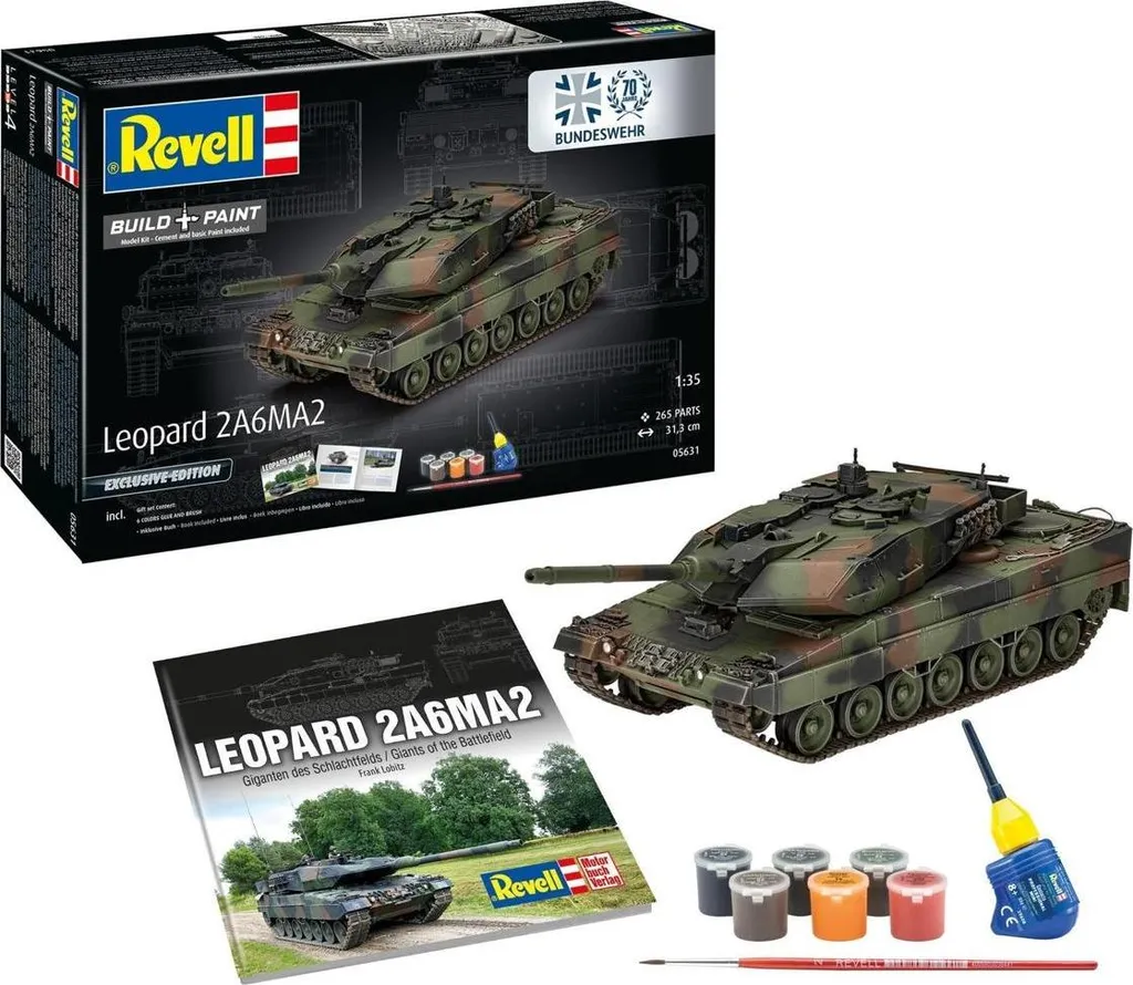 Maquette char militaire Leopard 2 A6A2 pour diorama 1:35