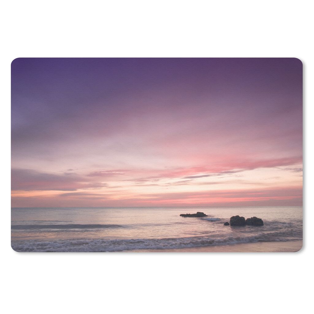 MuchoWow Mauspad Mousepad Himmel - Lila - Meer 27x18 cm - Mousepads - Maus Mat - Pad - Mausunterlage - Büroartikel - Desk Matten