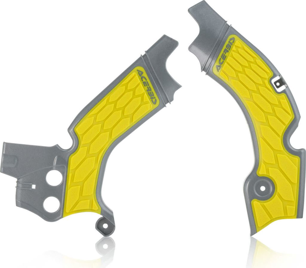 ACERBIS X-grip Rahmenprotektor grau/gelb für SUZUKI RM-Z 450