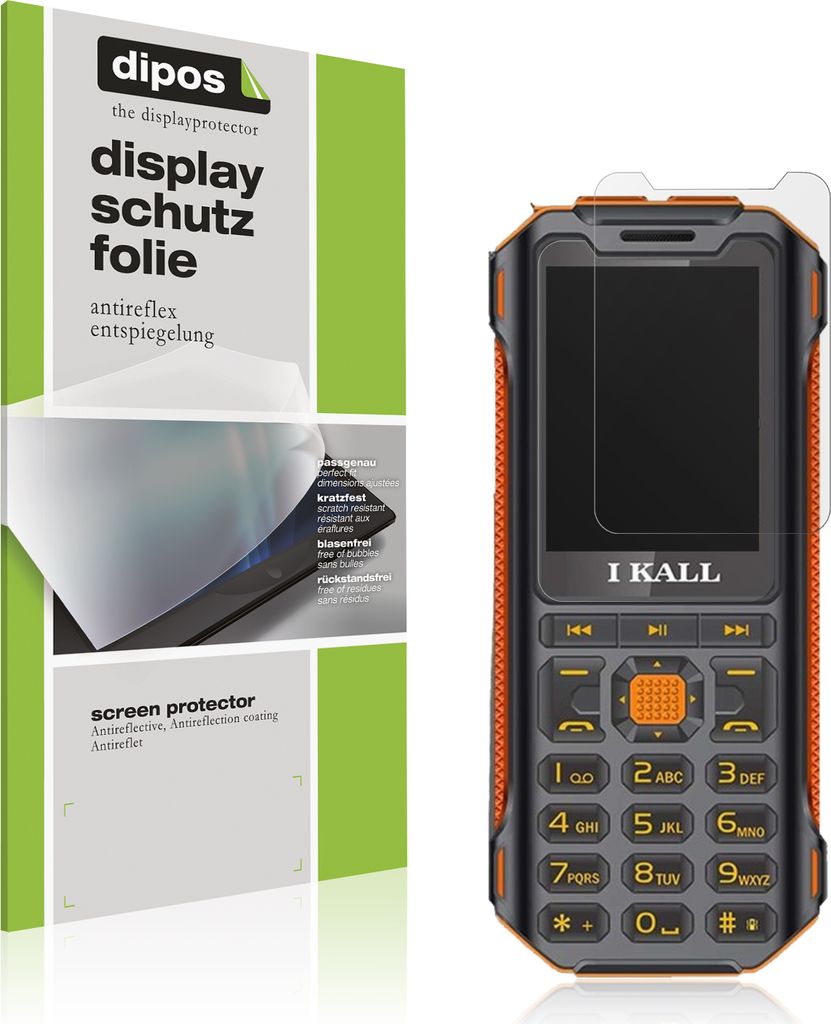 4x Schutzfolie für I Kall K99 Pro Rugged matt Displayschutzfolie Folie Display Schutz dipos