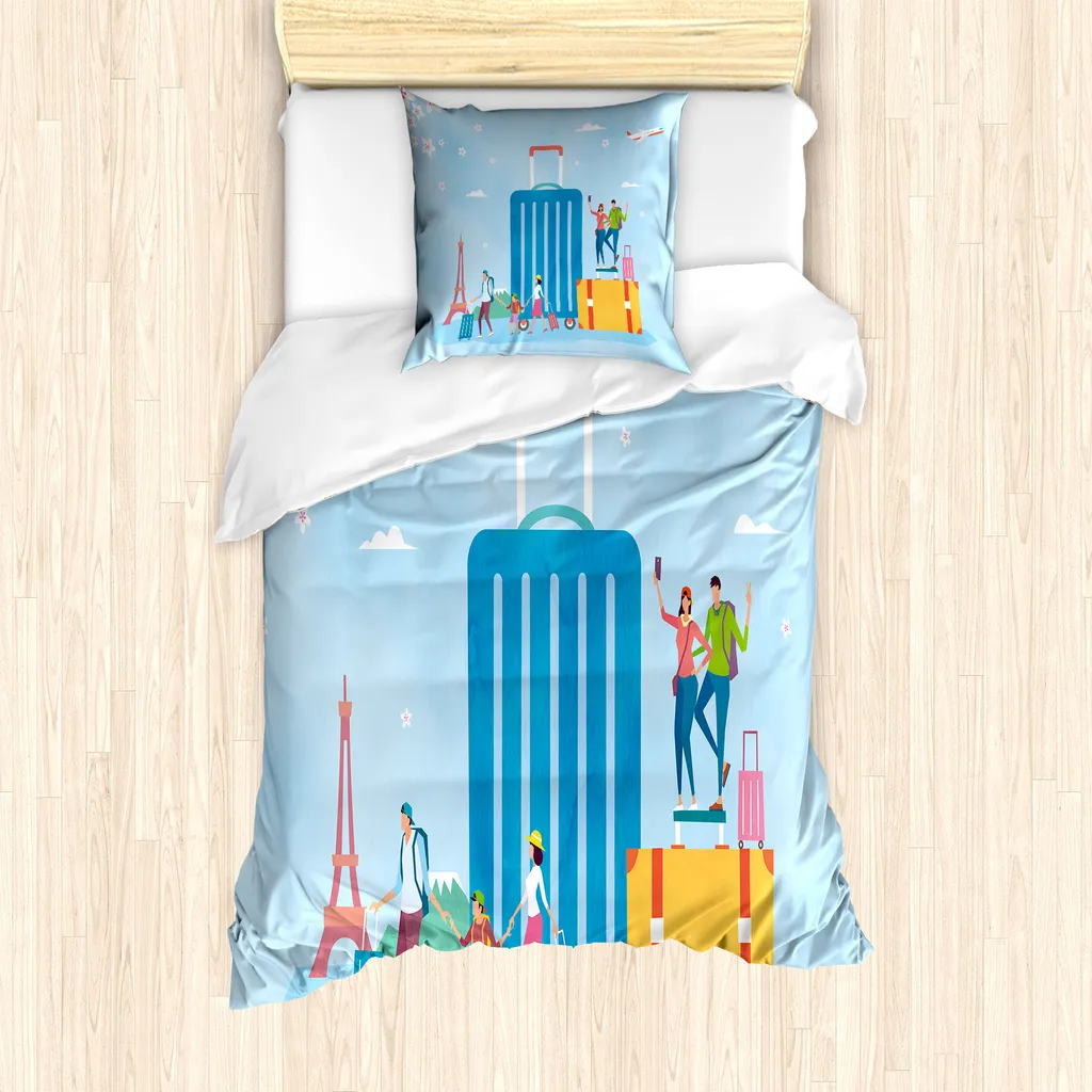 Copripiumino Singolo 135x200 Antiallergico ABAKUHAUS Multicolore