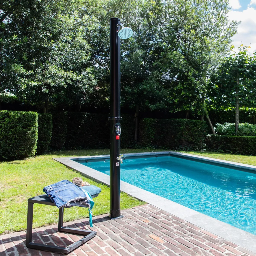 Douche solaire 18L MOOREA noire compacte à haute performance